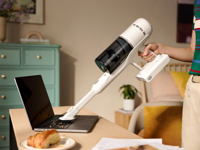 Roborock H60 Hub product in gebruik