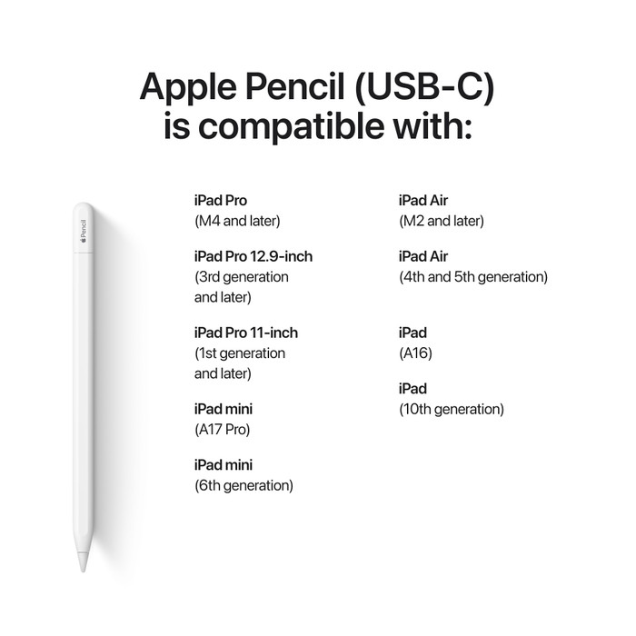 Apple Pencil with USB-C visual supplier
