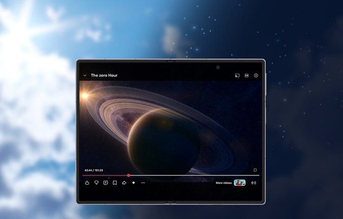 Samsung Galaxy Z Fold 8 256GB Lila 5G + Samsung Back Cover met Magneet Transparant visual leverancier