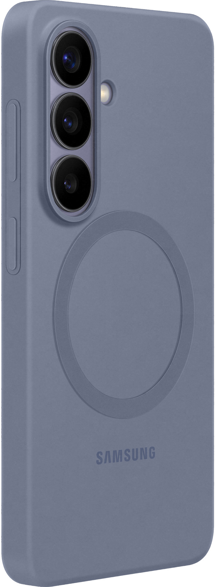 Samsung Galaxy S26 Plus Siliconen Back Cover met Magneet Paars rechterkant