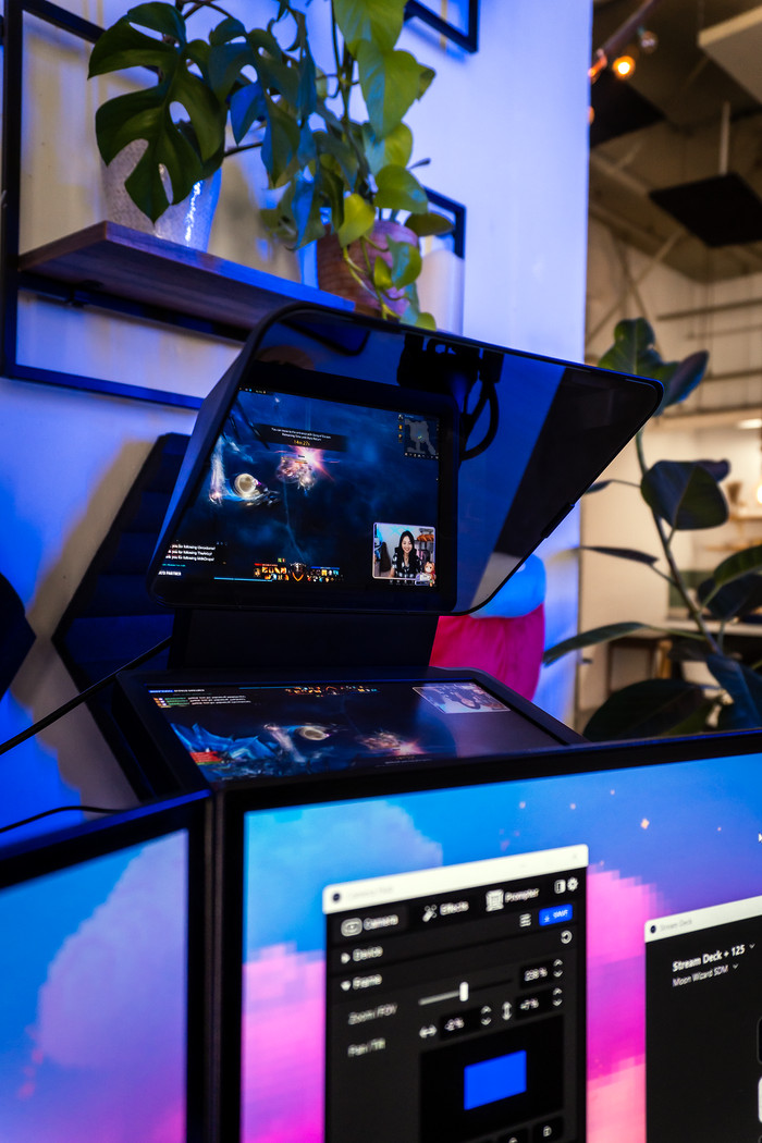 Elgato Prompter product in gebruik