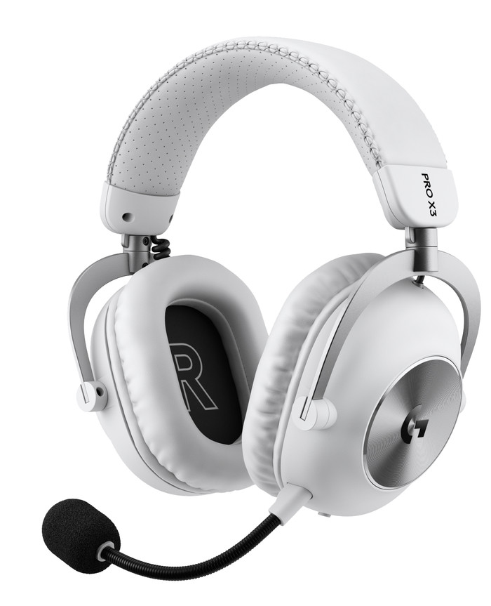 Logitech G Pro X3 Lighstpeed Draadloze Gaming Headset Wit rechterkant