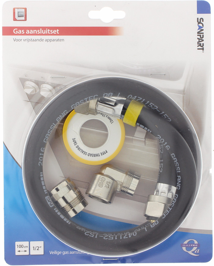 Scanpart Gas Hose Rubber 100cm packaging