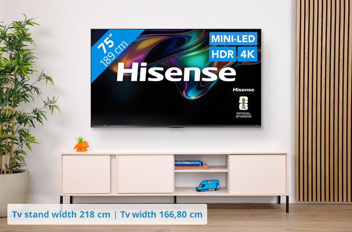 Hisense RGB Mini-LED 75 inches UR8S (2026) visual Coolblue 1