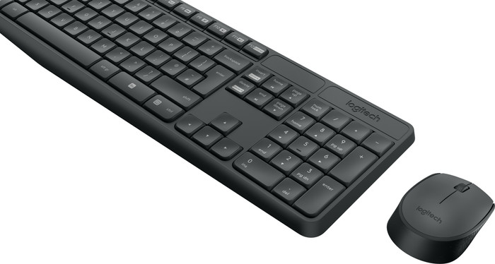 Logitech MK235 Wireless Keyboard and Mouse AZERTY right side