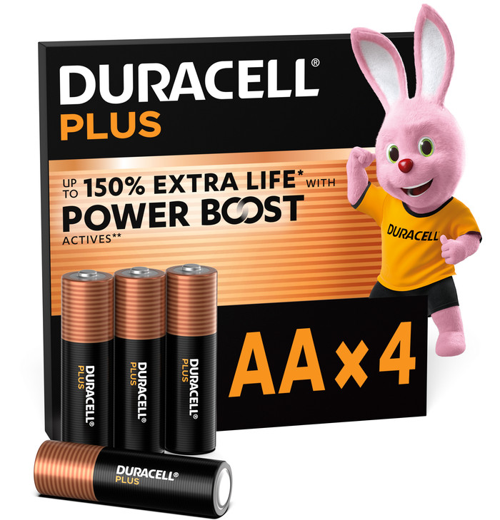 Duracell Plus AA batterijen 4 stuks Main Image