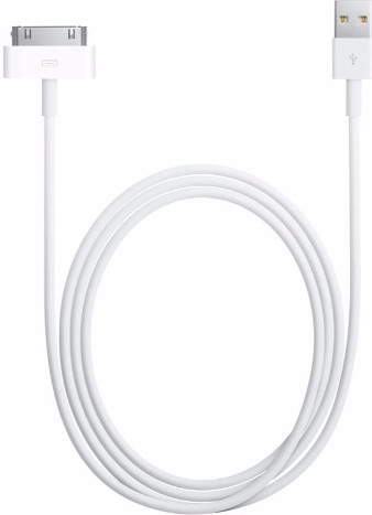 Apple 30-pin USB-A Cable 1m front