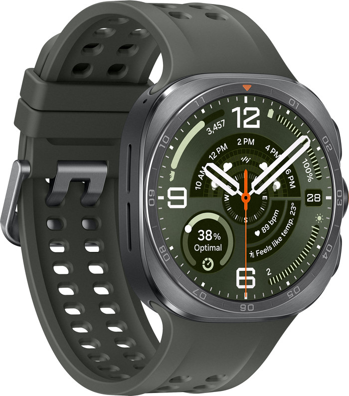 Samsung Galaxy Watch Ultra 2 5G Titanium Silver/Green 47mm right side