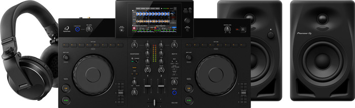 Alpha Theta XDJ-AN + Pioneer DJ DM-40D + Pioneer DJ HDJ-X5 Main Image