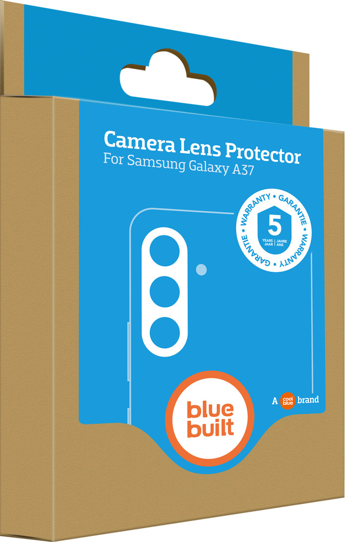 BlueBuilt Samsung Galaxy A37 Camera Lens Protector Aluminum packaging
