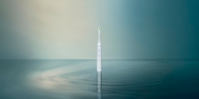 Philips Sonicare 4100 Series HX4044/41 Wit product in gebruik