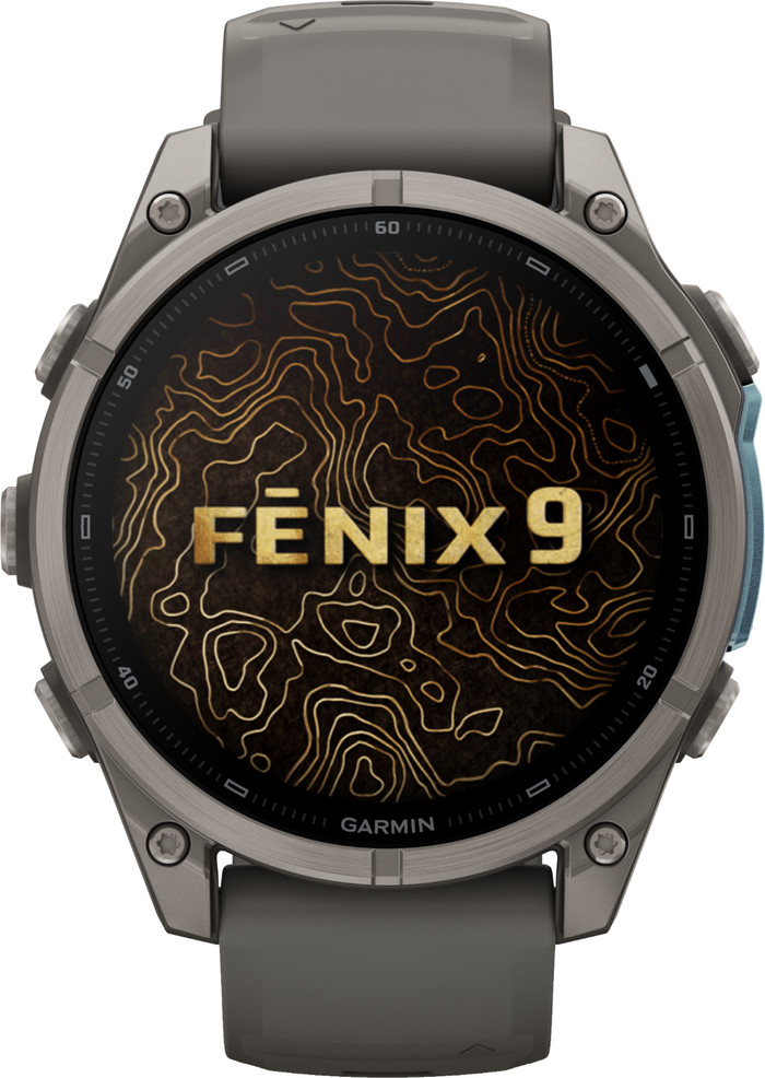 Garmin Fenix 9 Grijs 47mm voorkant