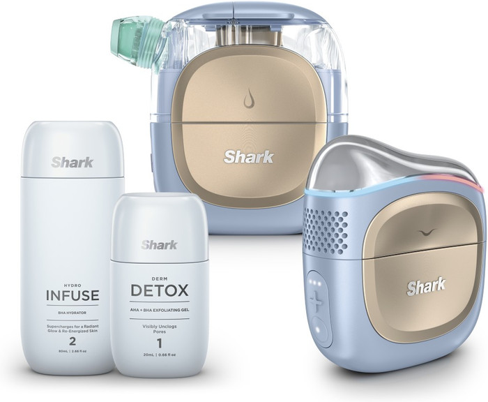 Shark FacialPro Glow + DePuffi FH320EU Blauw accessoire
