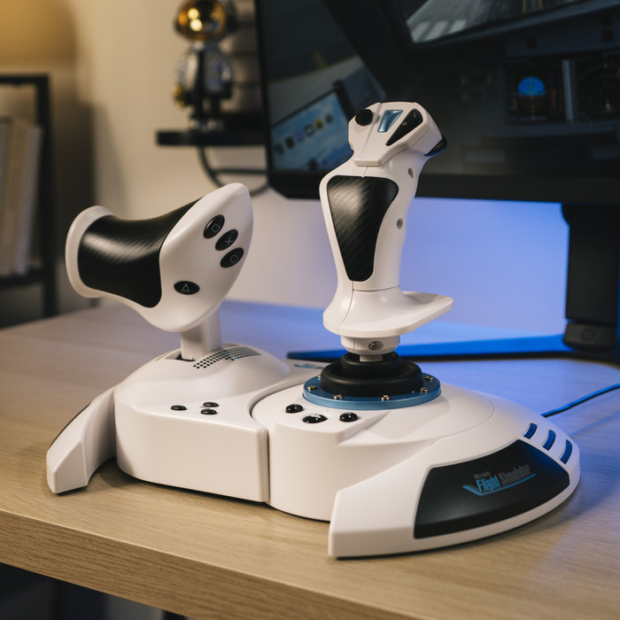 Thrustmaster T.Flight Hotas 5 Microsoft Flight Simulator Edition product in gebruik