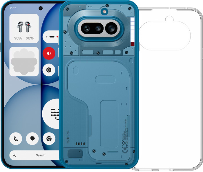 Nothing Phone (4a) 256GB Blauw 5G + BlueBuilt Back Cover Transparant Main Image