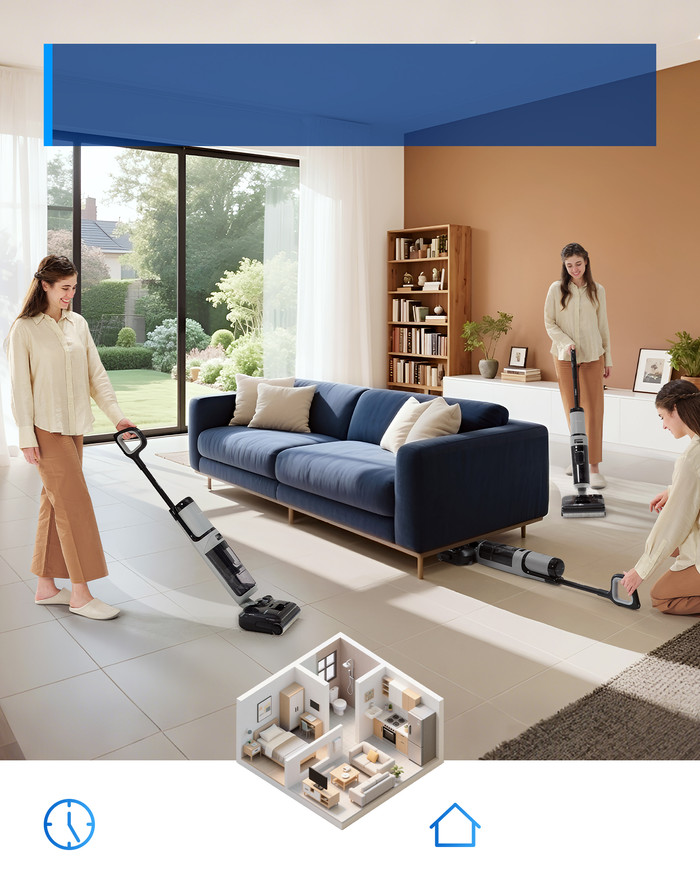 Tineco Floor One i5 Stretch Plus product in gebruik