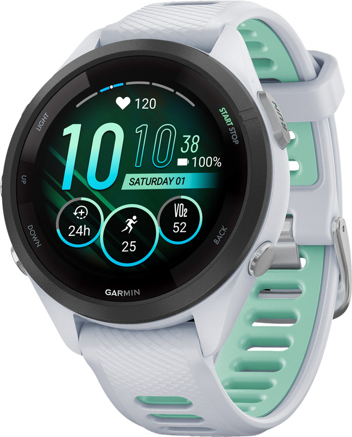 Garmin Forerunner 265S Wit rechterkant