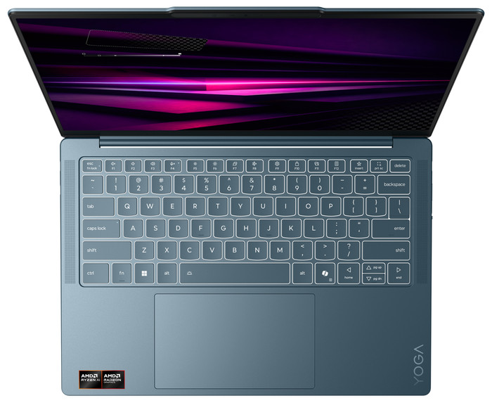 Lenovo Yoga Slim 7 OLED Copilot+ PC 14AGP11 83QS007GMH bovenkant