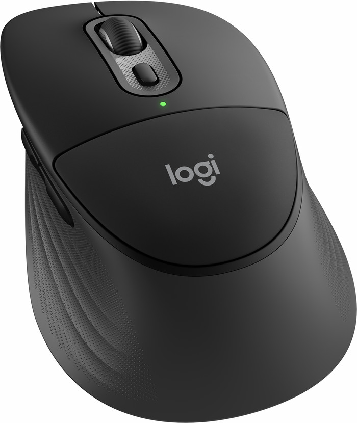 Logitech Signature Comfort Plus M850 L Draadloze Muis Graphite achterkant