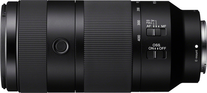 Sony FE 100-400mm f/5.6-8 OSS rechterkant