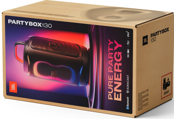 JBL Partybox 130 Zwart verpakking
