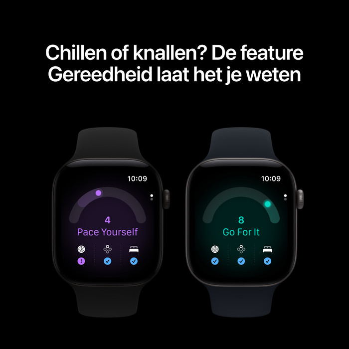 Apple Watch Series 12 Cellular 46mm Donkerbrons Sportband M/L visual leverancier