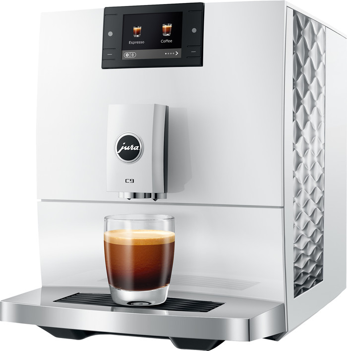 JURA C9 Piano White (EA) rechterkant
