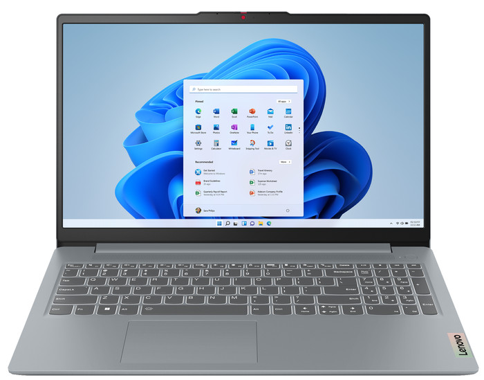 Lenovo IdeaPad Slim 3 15AMN8 82XQ01VVMH voorkant