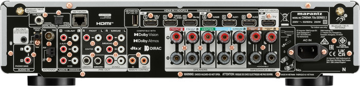 Marantz CINEMA 70s SERIE 2 Zilver achterkant