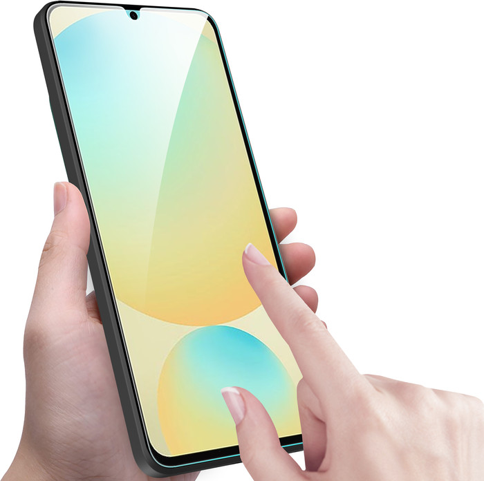 Just in Case Samsung Galaxy A26 Glass Screen Protector product in use