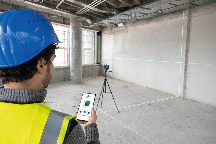 Bosch Professional GLL 12V-100-33 CG product in gebruik