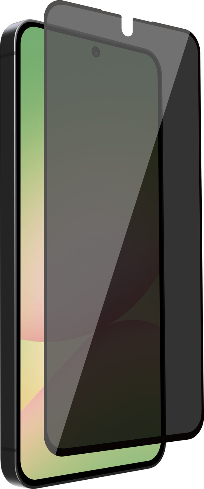 BlueBuilt Samsung Galaxy A57 Privacy Filter Screenprotector Glas detail