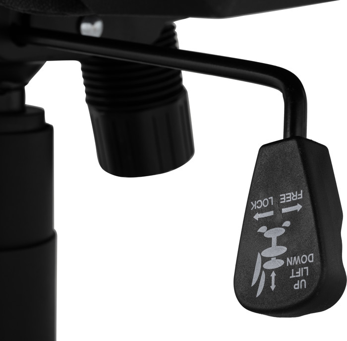 Vortech Essential Gamestoel Wit + Vortech Vloermat Zwart detail