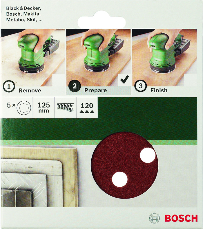 Bosch Sanding disc 125 mm K80 (5x) null