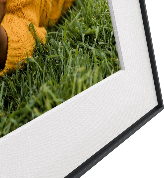 Aura Frames Walden Zwart detail
