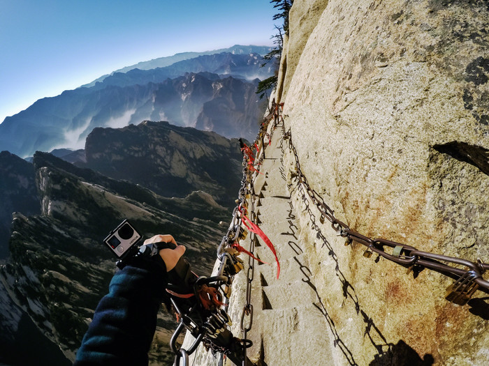 GoPro The Strap product in gebruik