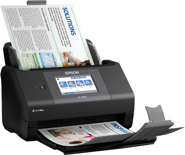 Epson WorkForce ES-590W product in gebruik