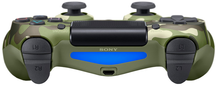 Sony PlayStation 4 Draadloze DualShock V2 4 Controller Groen Camo voorkant