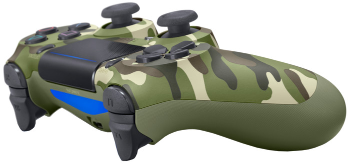 Sony PlayStation 4 Draadloze DualShock V2 4 Controller Groen Camo linkerkant