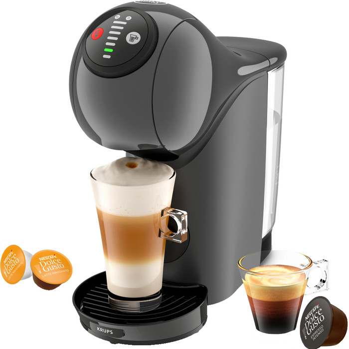 Krups Genio S YY5895FD Antraciet + Koffie Main Image