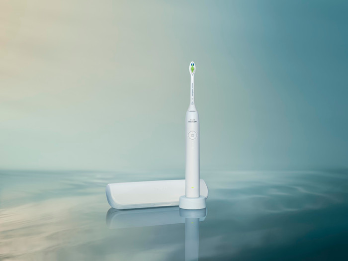 Philips Sonicare 3100 Series HX4033/21 Wit product in gebruik