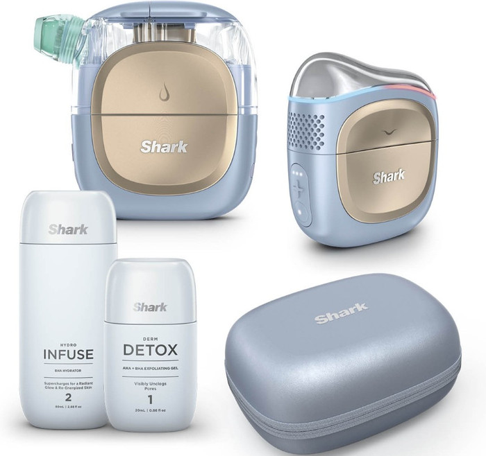 Shark FacialPro Glow + DePuffi FH320EU Blauw Main Image