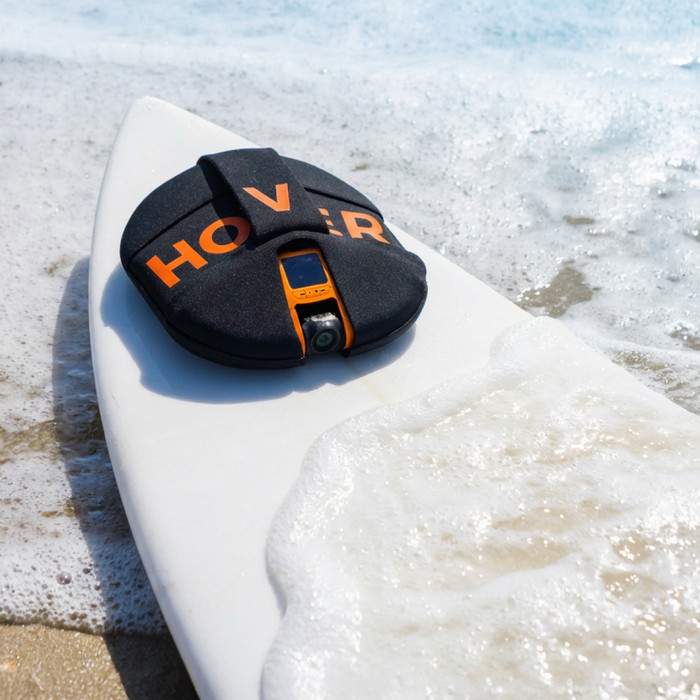 HOVERAir Aqua Wetsuit product in gebruik