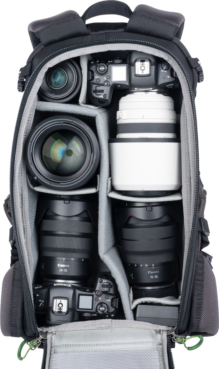Think Tank BackLight 18L Slate Zwart binnenkant