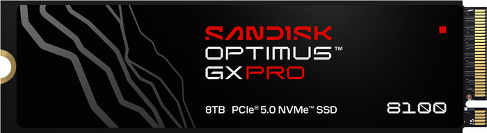 SANDISK Optimus GX PRO 8100 8TB Heatsink PCIe 5.0 NVMe SSD Main Image