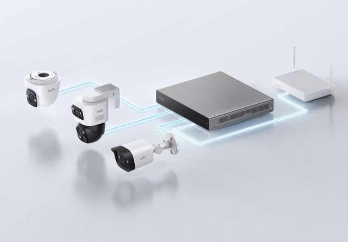 Eufy PoE Security System + NVR + S4 2-Pack + E41 2-Pack visual leverancier