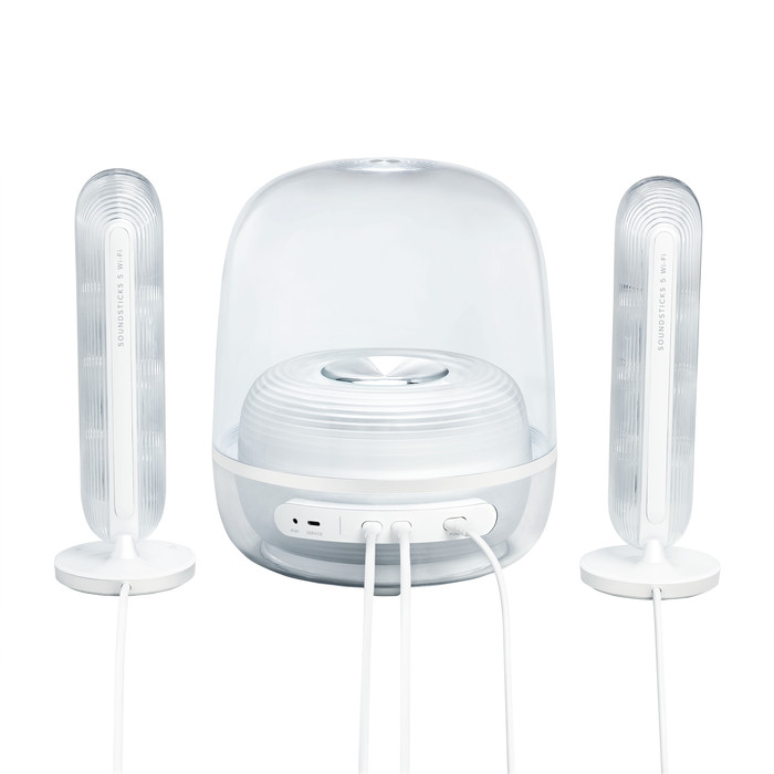 Harman Kardon SoundSticks 5 Wifi Wit achterkant