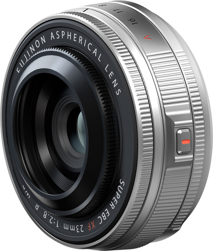 Fujifilm XF 23mm f/2.8 R WR Zilver rechterkant