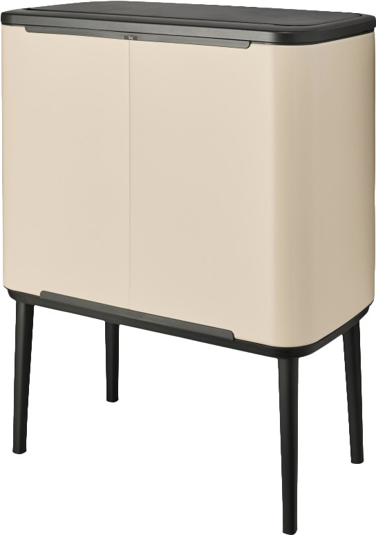 Brabantia Bo Touch Bin Prullenbak 3 x 11 liter Soft Beige voorkant