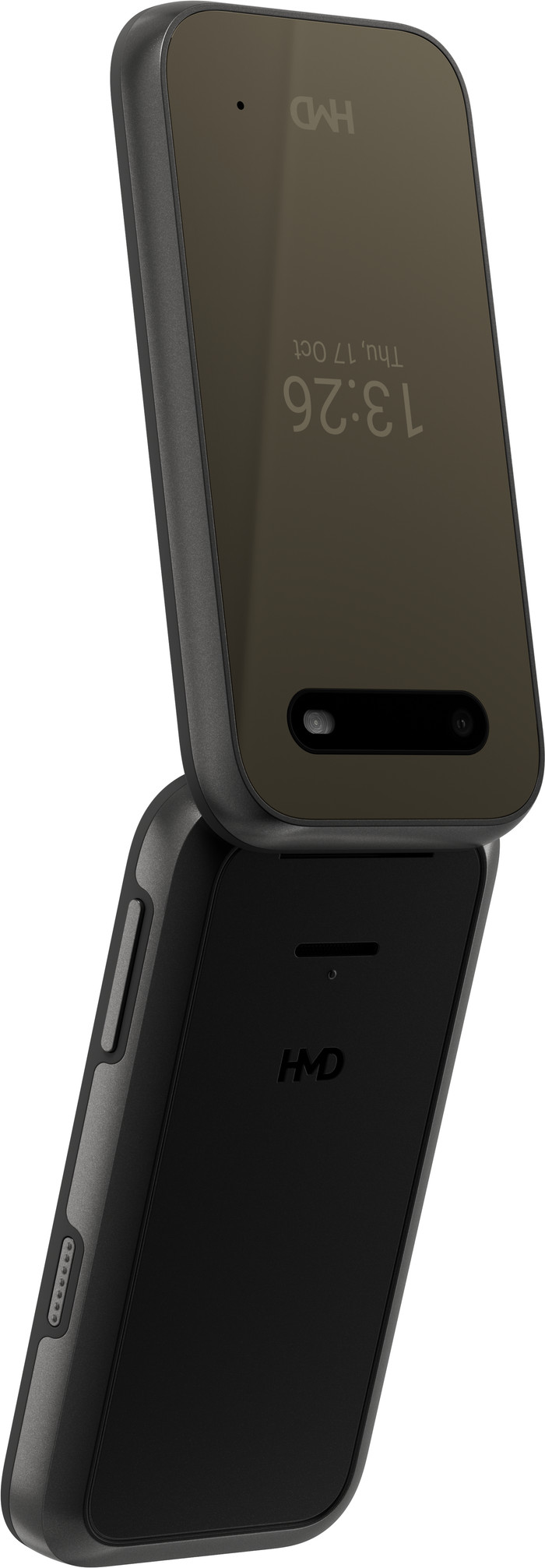 HMD 2660 Flip 128MB Zwart achterkant